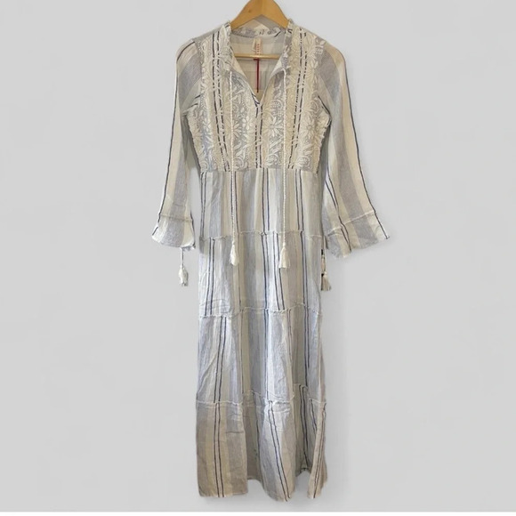 Anthropologie Raga Tiered Boho Maxi Dress - Picture 2 of 6